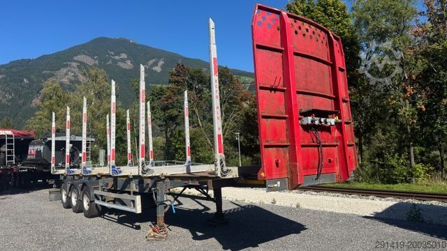 Лесовозный полуприцеп SCHWARZMÜLLER HS 3/E 3 achser Holzauflieger Bj 2007