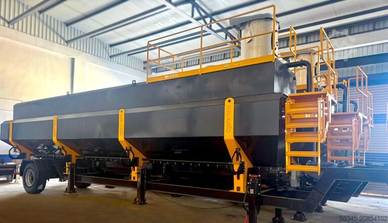 силос FABO cement silo 30-tons semi-mobile horizontal silos