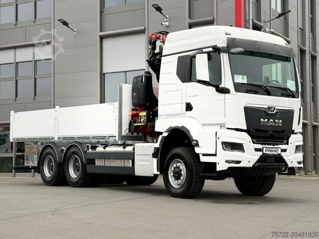 Бортовой грузовик MAN TGS 33.520 6x6 BL Pritsche Kran Fassi F235A.2.24