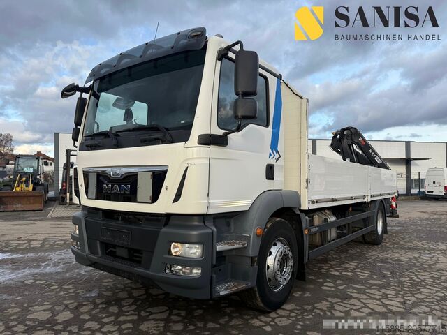 Грузовик с бортовой платформой (открытый) MAN TGM 18.340/Kran Hiab 099 E-2 HIDUO