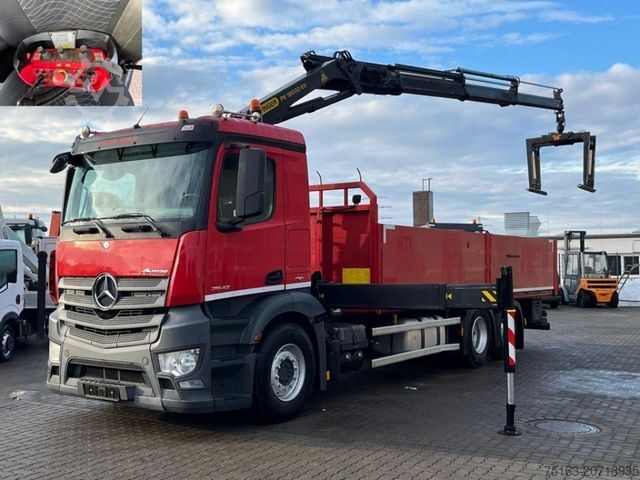 Бортовой грузовик MERCEDES-BENZ Antos 2542 6x2 Pritsche Kran Palfinger PK 18002.