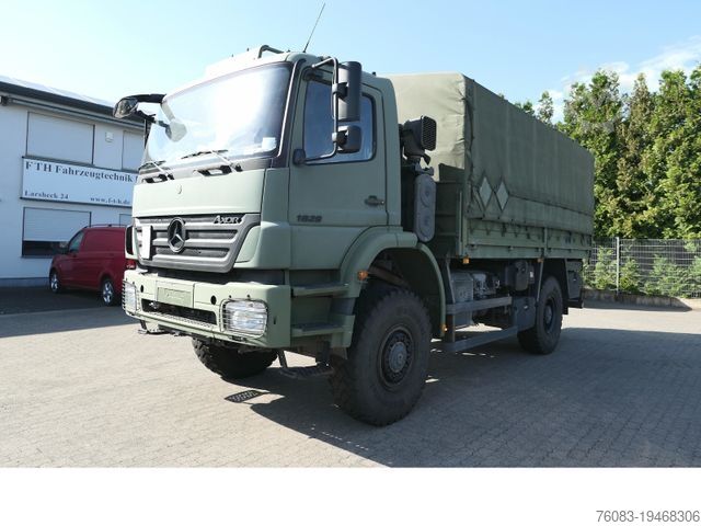 Бортовой грузовик MERCEDES-BENZ Axor 1829 A 4x4 Allrad Pritsche Plane Klima