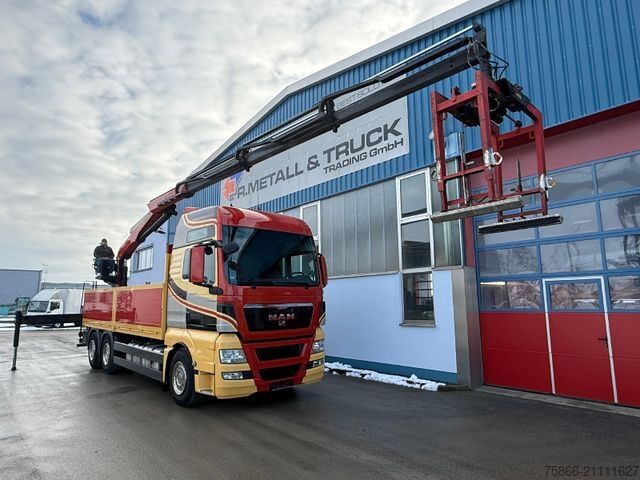 Бортовой грузовик MAN 26.480 TGX BL 6x2 Ladekran Palfinger PK 21001 L