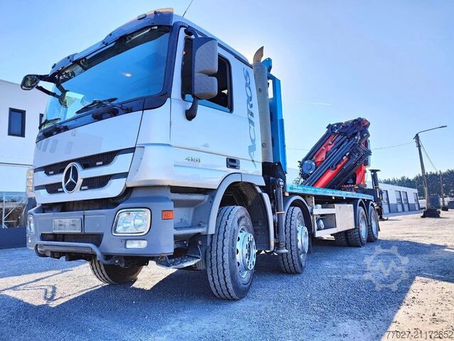 Грузоподъемная платформа Mercedes-Benz Actros 4151 V8 8x4 roofcrane / dachdecker Palfi...