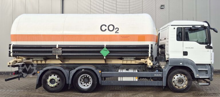 Грузовик с цистерной/газовоз CO2 MAN gas tank ADR truck for carbon dioxide