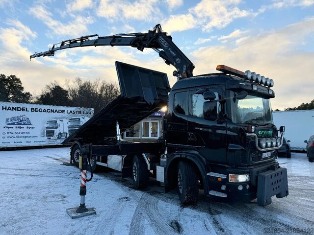 Самосвал с краном Scania G440 Tipper + FASSI F365XP + Fly jibb, Euro 6, ...