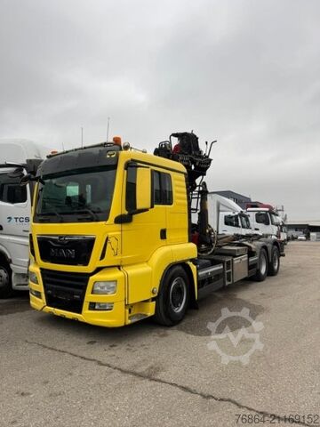 Самосвал MAN TGS 26.500 6X2, PALFINGER-ABROLLKIPPER MIT KRAN,  LENK-LIFTACHSE, EURO 6