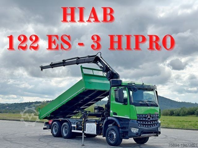 Самосвал MERCEDES-BENZ AROCS 2636 * HIAB 122 ES - 3 HIPRO + FUNK *  6x4