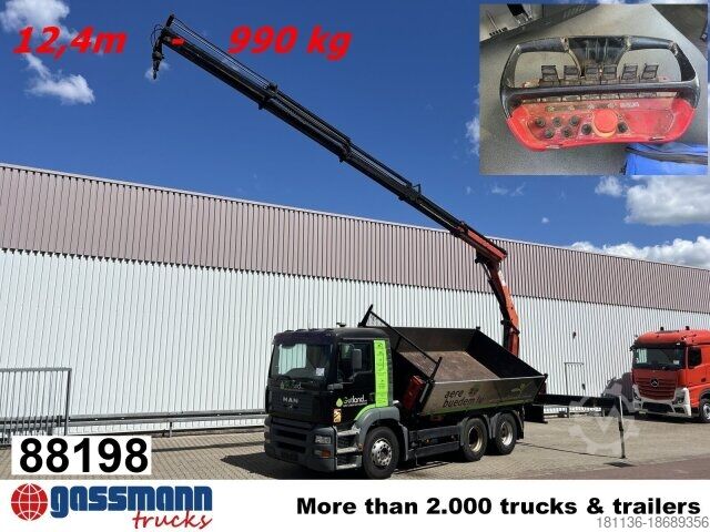 Самосвал MAN TGA 26.363 6x4 BB, PK 16502 C Kran, absattelbar,