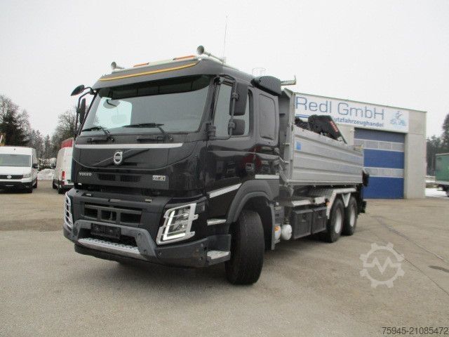 Самосвал VOLVO FMX 460,Blatt-Blatt,Kran HIAB X188 HIDUO-5, Funk
