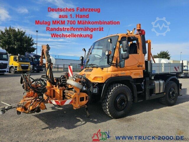 Самосвал Unimog U 400 Vario Pilot Mähtür + Mulag Mähkombination