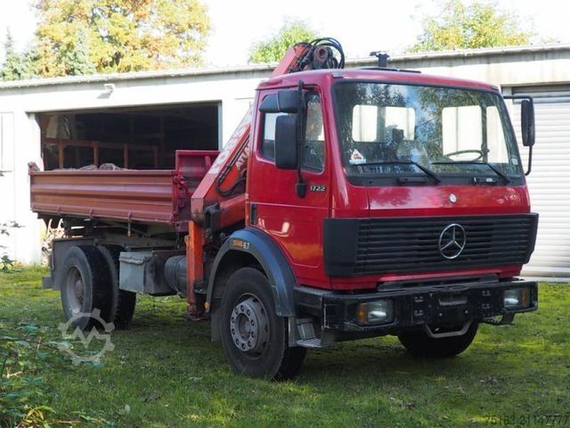 Самосвал MERCEDES-BENZ SK 1722 K 4x2 2-Achs Kipper Kran Atlas 80.1 mit