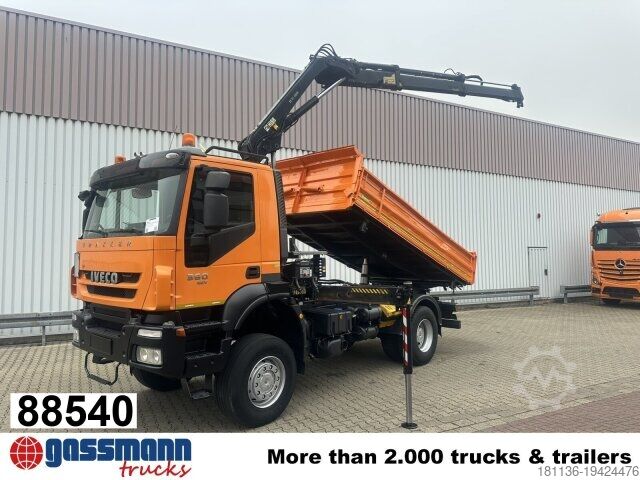 Самосвал Iveco Trakker AD190T36W 4x4, EEV, Kran Hiab 111BS-2