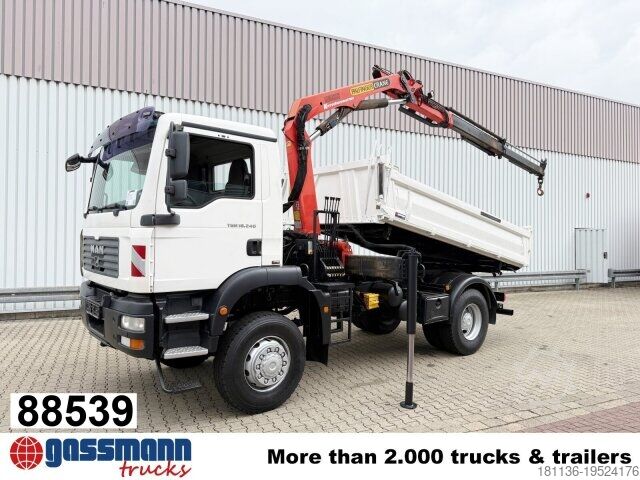 Самосвал MAN TGM 18.240 4x4 BB mit Kran Palfinger PK9501