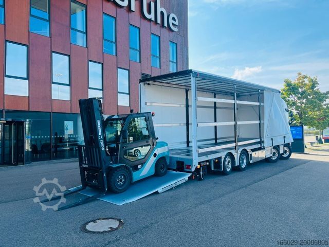 Бортовой грузовик с тентом VOLVO FH 500 Gabelstaplertransporter LBW Dhollandia 9t