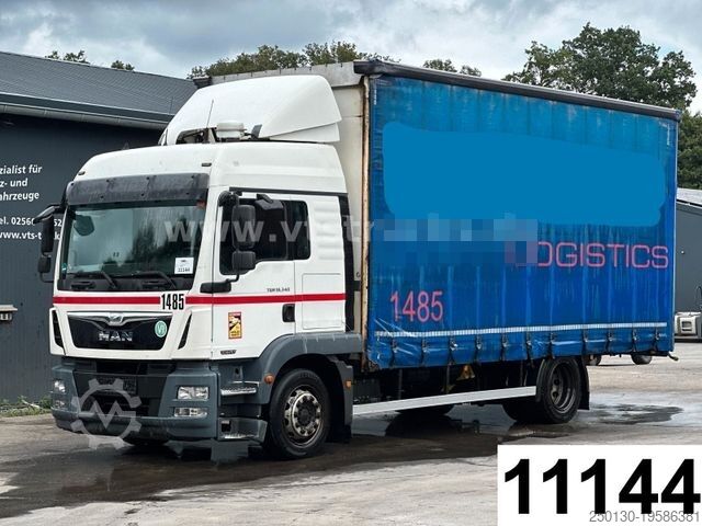 Бортовой грузовик с тентом MAN TGM 18.340 4x2 BL Pritsche+Plane 18t.