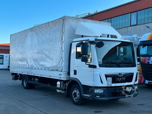 Бортовой грузовик с тентом MAN TGL 12.220 * ACC-SPUR-ASST *  BORDWAND * SAXAS *