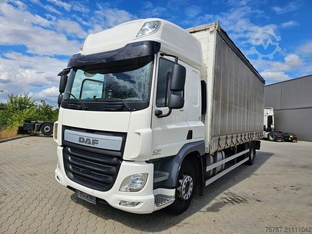 Бортовой грузовик с тентом DAF DAF CF 310 Space Cab, Gardine, Ladebordwand 1,5