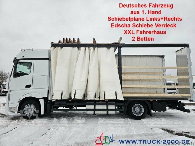 Бортовой грузовик с тентом Mercedes-Benz Actros 1836 Schiebeplane L+R+Dach Großes Haus