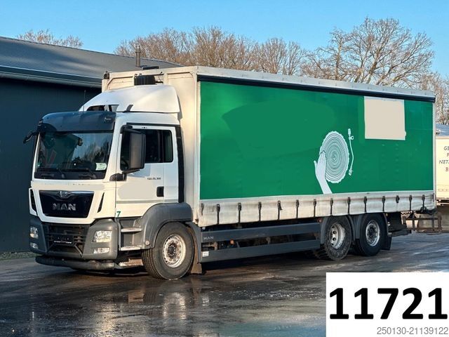 Бортовой грузовик с тентом MAN TGS 26.360 6x2 LL Stapleraufnahme & Lenk/Lift