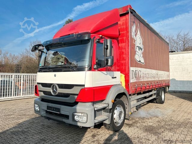 Бортовой грузовик с тентом MERCEDES-BENZ 1829 Axor mit HIAB Mitnahmestapler