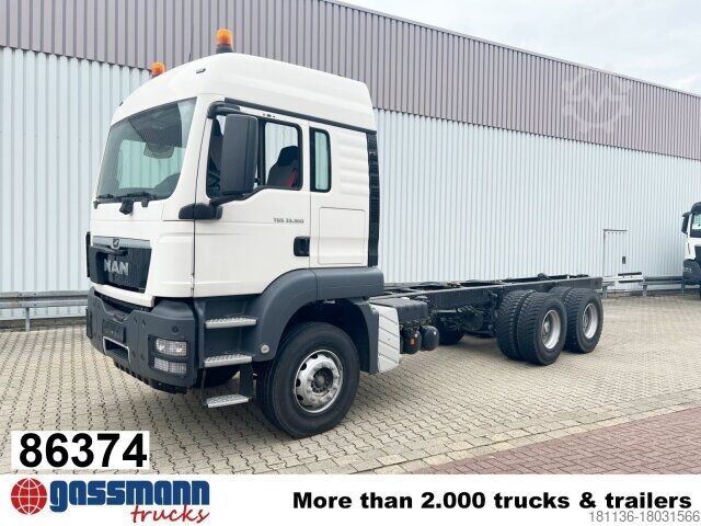 Шасси грузовика MAN TGS 33.360/440 6x4 BB, Häckslerkabine, NMV