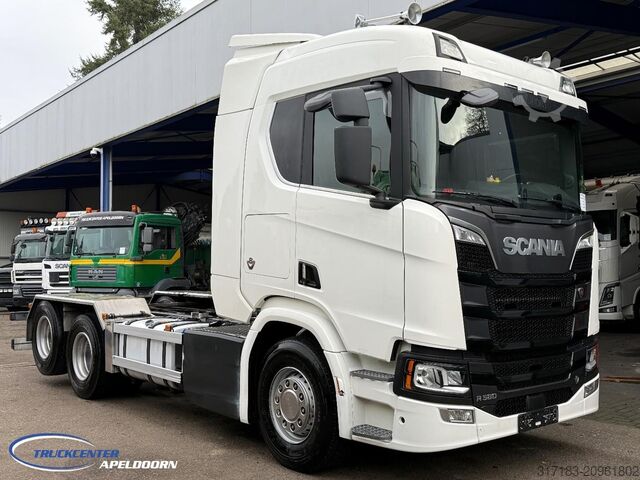 Шасси с кабиной Scania R580 V8 NGS Retarder, 9000 kg Vooras, PTO, 6x2 ...