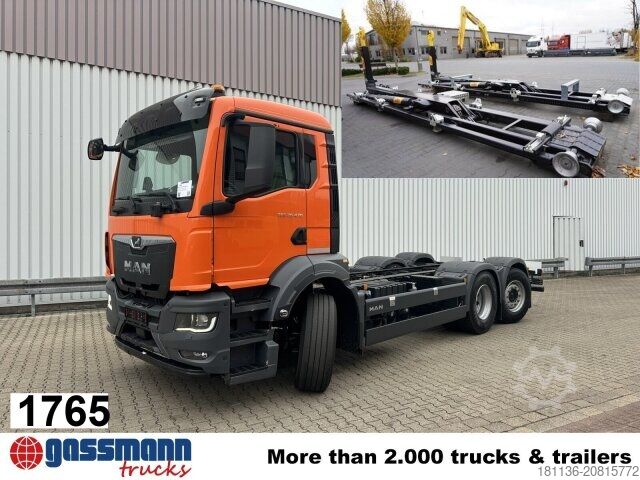 Крюковой мусоровоз MAN TGS 26.470 6x2-4 BL CH, Lenk-/Liftachse, NMV,