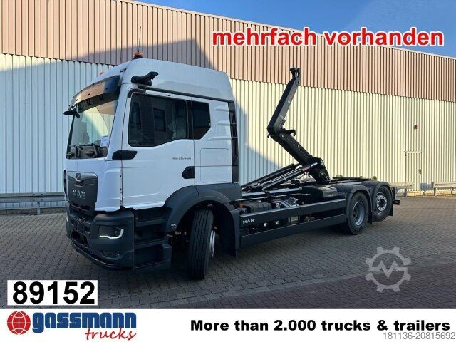 Крюковой мусоровоз MAN TGS 26.480 6x2-4 BL CH, 3x VORHANDEN! Lenk-/Lift,