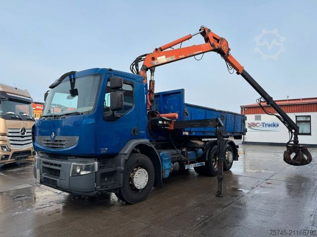 Крюковой мусоровоз RENAULT PREMIUM 320 * LENK & LIFTACHSE * GREIFER * KRAN*