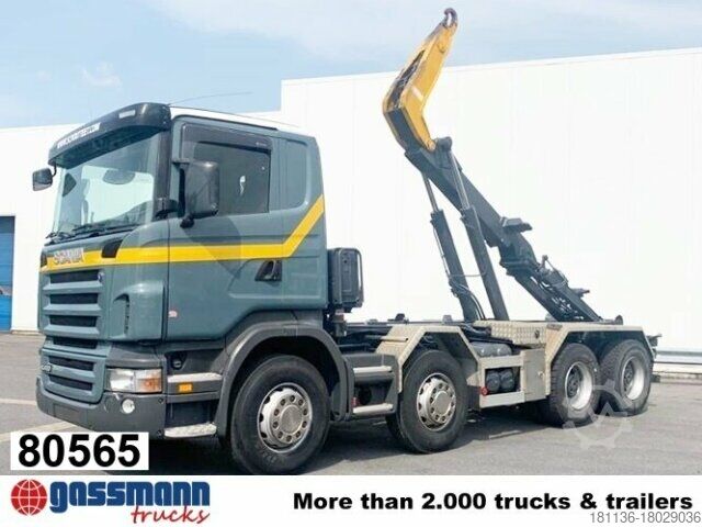 Крюковой мусоровоз Scania R420 CB 8x4 MNZ, Retarder, Euro4