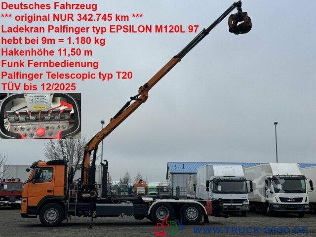 Крюковой мусоровоз Volvo 370 Palfinger Kran 9m=1.180kg 5+6 Steuerkreis FB