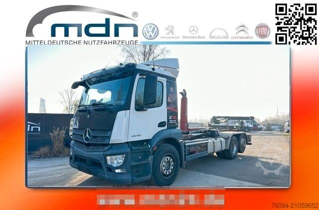 Крюковой мусоровоз MERCEDES-BENZ Antos 2643 6x2 Abrollkipper AHK