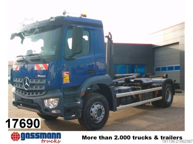 Крюковой мусоровоз Mercedes-Benz Arocs 1836 4x2, Meiller RK 14.55 Abrollkipper,