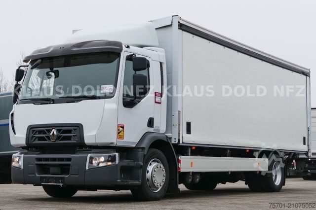Грузовик для перевозки напитков RENAULT D 18.320 Getränkewagen Vollluft LBW Kamera Euro6