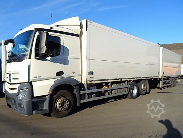 Грузовик для перевозки напитков MERCEDES-BENZ 2543 Actros*2x 7,7 m Schwenkwand*kpl Zug*MSH*Ret