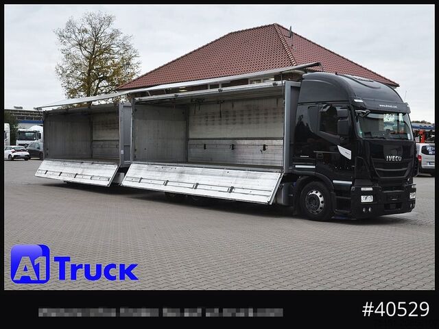 Грузовик для перевозки напитков IVECO Stralis 460, Orten Schwenkwand Bär LBW, Lenkachse