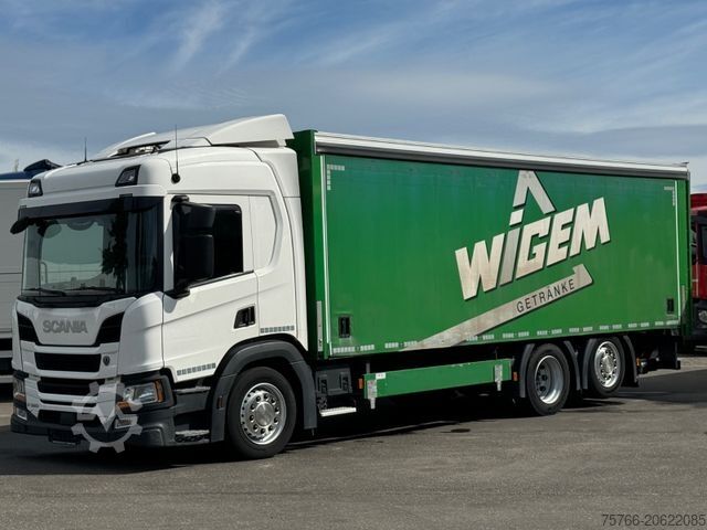 Грузовик для перевозки напитков SCANIA P 320 / LBW / 2 x AHK / LENKACHSE / 18 PAL