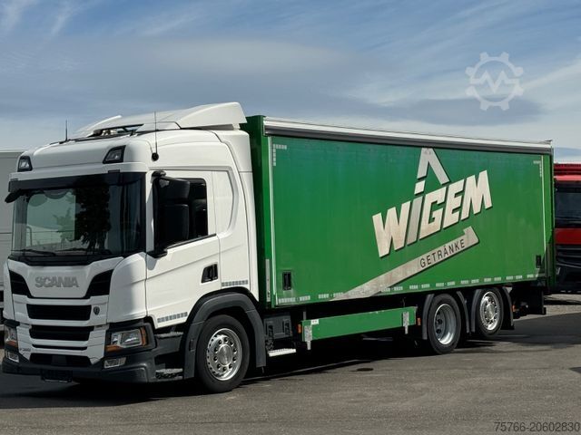 Грузовик для перевозки напитков SCANIA P 320 / LBW / 2 x AHK / LENKACHSE / 18 PAL