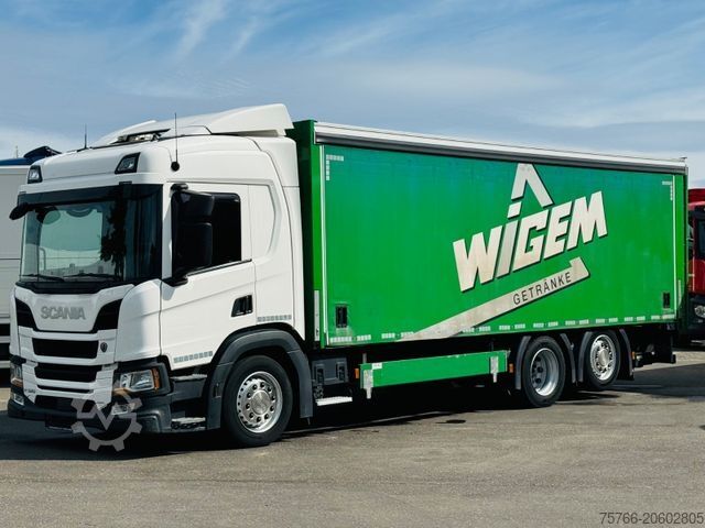 Грузовик для перевозки напитков SCANIA P 320 / LBW / 2 x AHK / LENKACHSE / 18 PAL