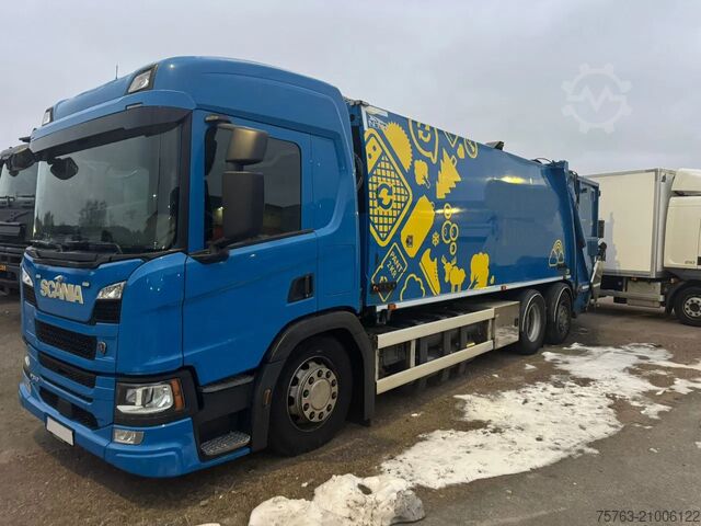 Автомобиль для сбора мусора Scania P340 6x2*4 - CNG - Garbage truck - NTM 2 compar...
