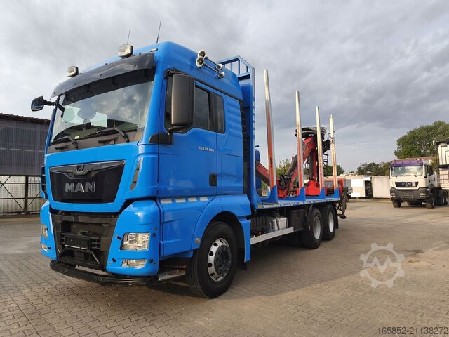 Лесовоз MAN TGX 26.500 Holz-LKW Euro6 6x4 Holztransporter m...