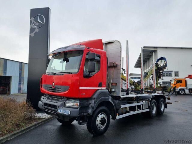 Транспортировщик древесины Renault Kerax 460.35 DXI 6x6 Loglift 96 S blatt/blatt