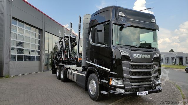 Лесовоз SCANIA R590 6x4 Schemel/Kran TAJFUN LIV oder EPSILON