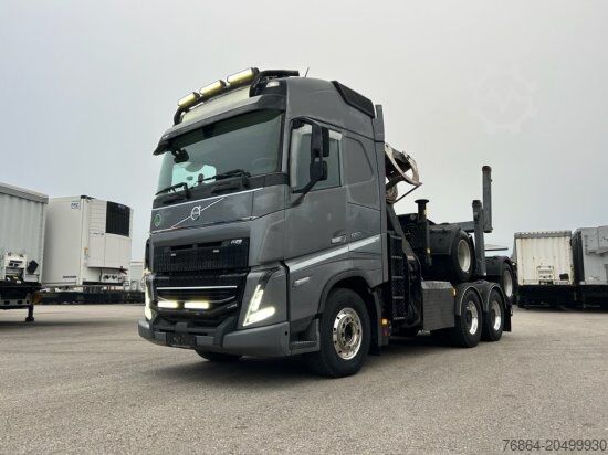 Лесовоз VOLVO FH 16 650 6X4 LANGHOLZZUG + DOLL M2K-9L NACHLäUFER MIT PALFINGER EPSILON S260C96, I-SHIFT, RETARDER,