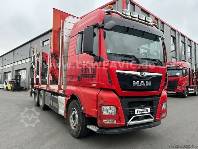 Лесовоз MAN TGX 26 580 6x4 BL Epsilon M12Z83 Kabinen-Kran