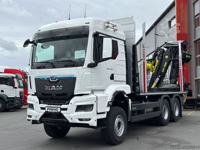 Лесовоз MAN TGS 33 520 6x4 BL 3900 Kurzholz Plattform Aufbau