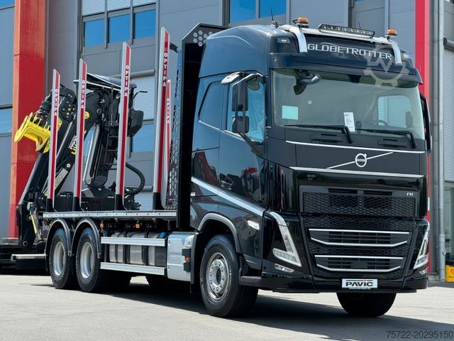 Лесовоз VOLVO FH 540 BL 6x4 Plattform Kran TAJFUN LIV L150Z96