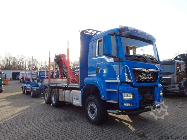 Лесовоз MAN 28.500 TGS  Allrad + EPSILON-Kran + GREIFER