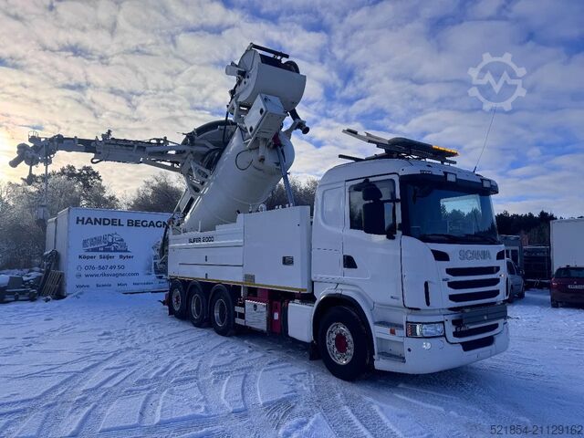 Ассенизаторская машина Scania R480 Euro 6, Vacuum / Sewer Jetter / Recycler, ...